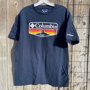 Columbia mens large navy t shirt